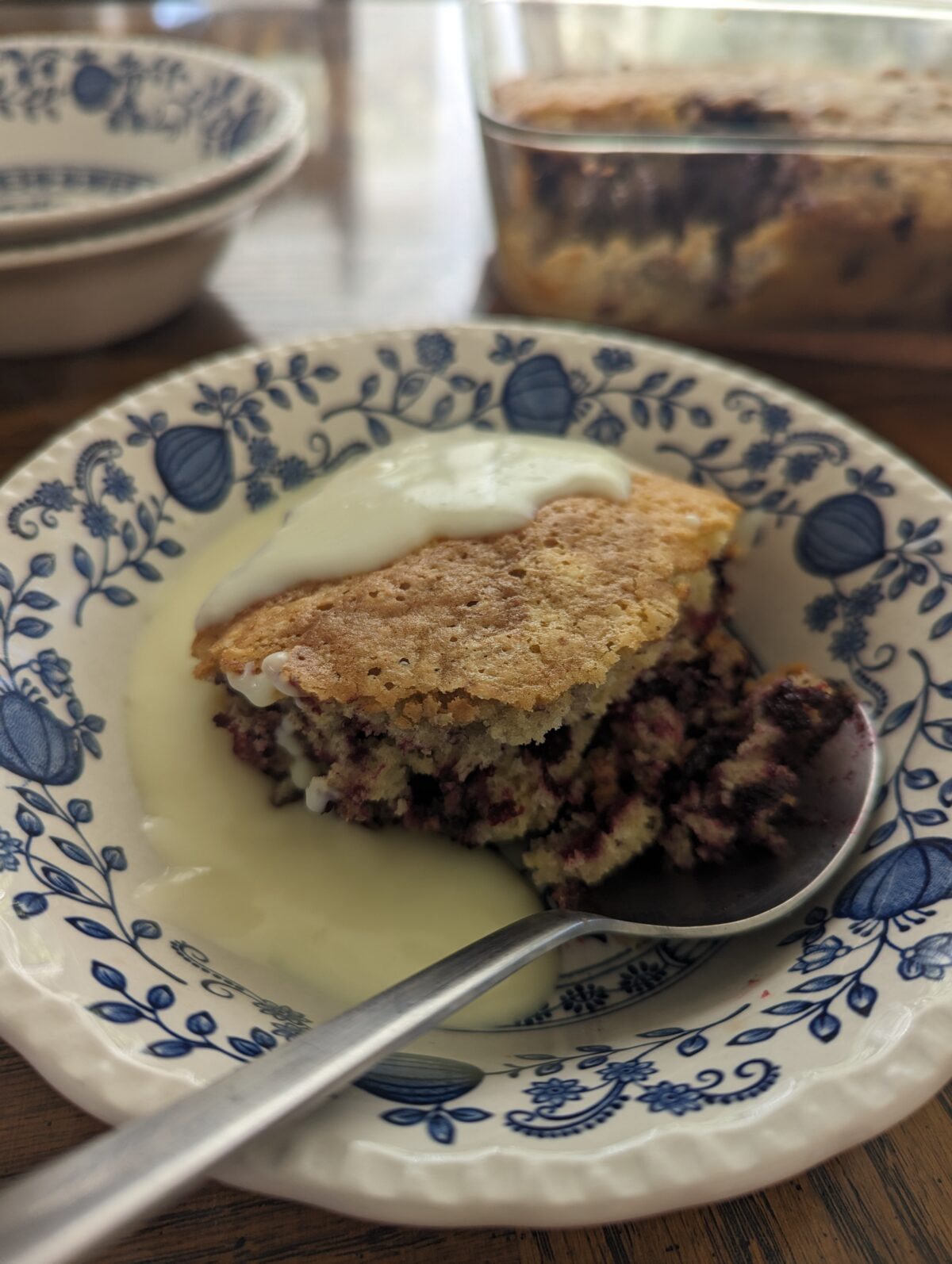 Easy Huckleberry Pudding